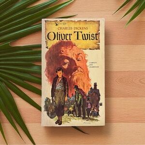 VINTAGE 1963 Oliver Twist by Charles Dickens - Paperback – Illustrated Cover